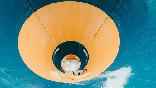 High angle view of swimming pool