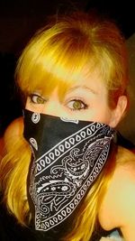 Close-up portrait of woman