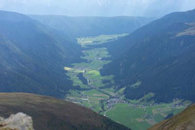 High view of gsieser tal/val casies-welsberg/monguelfo-taisten/tesido - south tyrol - südtirol