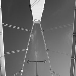 Low angle view of bridge against sky