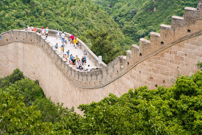 People on great wall of china