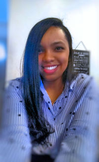 Portrait of a smiling young woman