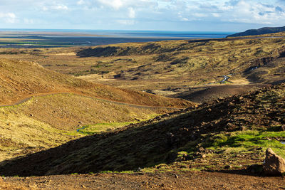 Scenic view of landscape against sky