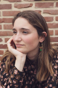 Close-up of young woman