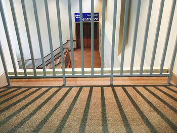 Empty staircase in building