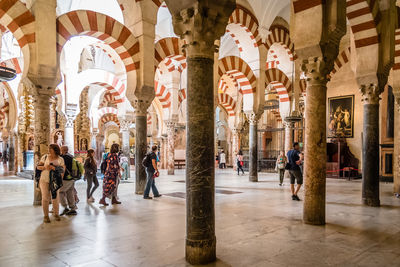 People in cordoba mosque