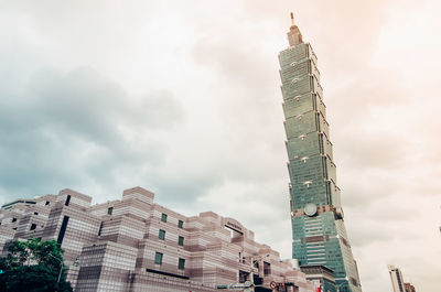 Low angle view of building against sky