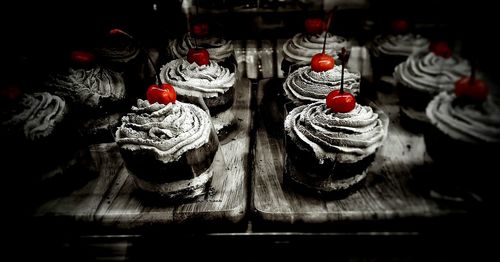 Close-up of cake on table