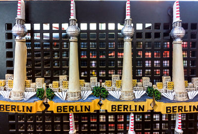 Low angle view of touristic article