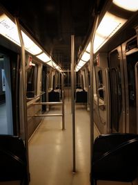 Interior of train