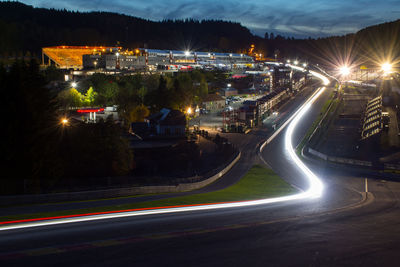 Circuit de spa-franchorchamps at night