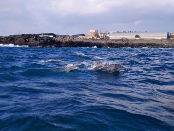 Scenic view of sea against sky