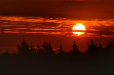 Scenic view of sunset sky