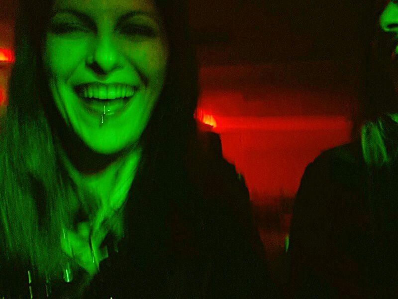 green color, night, illuminated, indoors, neon, red, clubbing, multi colored, nightclub, human face, vibrant color