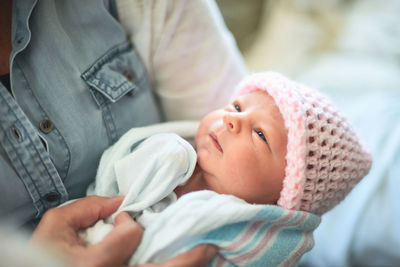 Close-up of baby boy