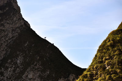 Low angle view of a mountain