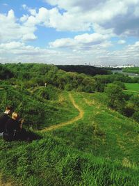 Scenic view of landscape against sky