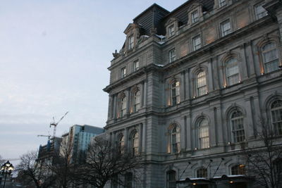 Low angle view of building against sky