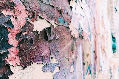 Close-up of weathered wall