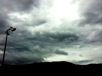 Low angle view of cloudy sky