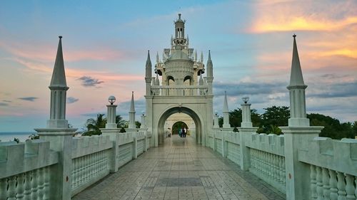 View of cathedral against cloudy sky