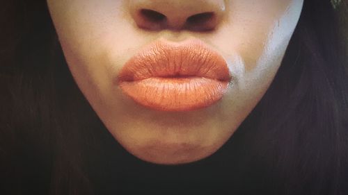 Close-up portrait of woman