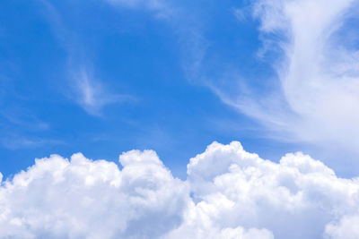 Low angle view of clouds in sky