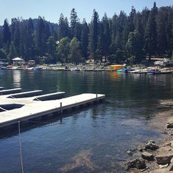 Scenic view of calm lake