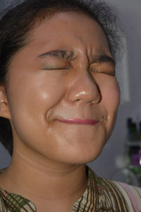 Close-up portrait of a teenage girl