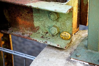 Close-up of rusty metal