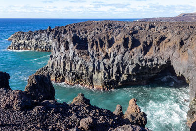 Panoramic view of sea against sky