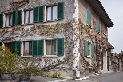 Exterior of abandoned house