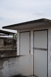 Exterior of old building against sky