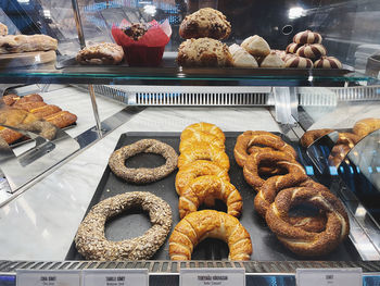 High angle view of food for sale in store