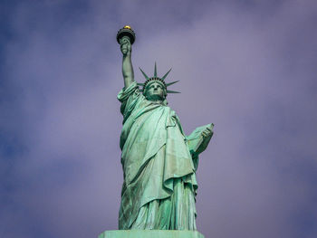 Low angle view of statue