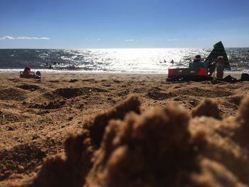 Scenic view of beach