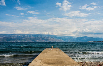 Scenic view of sea against sky