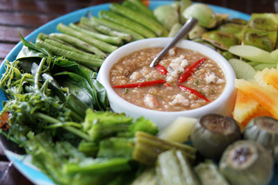 Close-up of salad in bowl