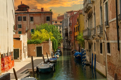 Boats in canal