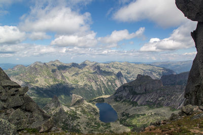 Panoramic view of landscape against sky