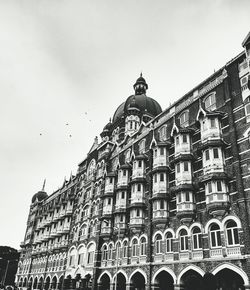 Low angle view of historic building