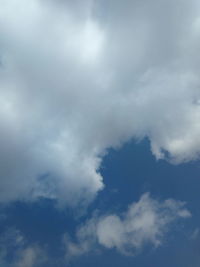 Low angle view of clouds in sky