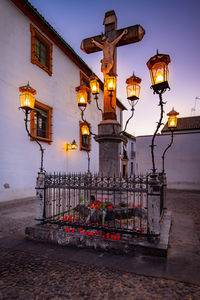 Christ of the lanterns in cordoba - spain