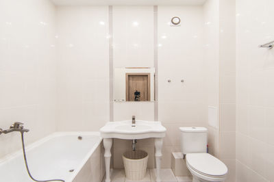 View of white bathroom