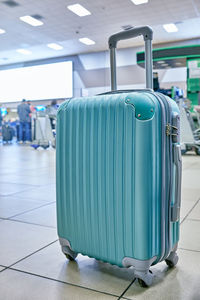 Close-up of empty seats at airport