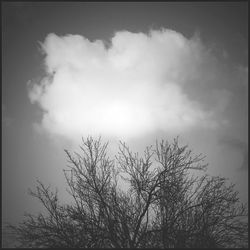 Low angle view of cloudy sky