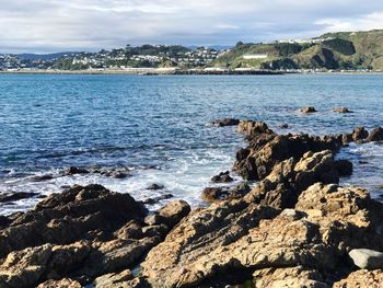 Scenic view of sea against sky