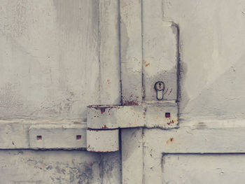 Close-up of old door