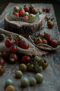 Close-up of food on table