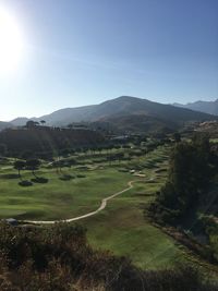 Scenic view of landscape against sky